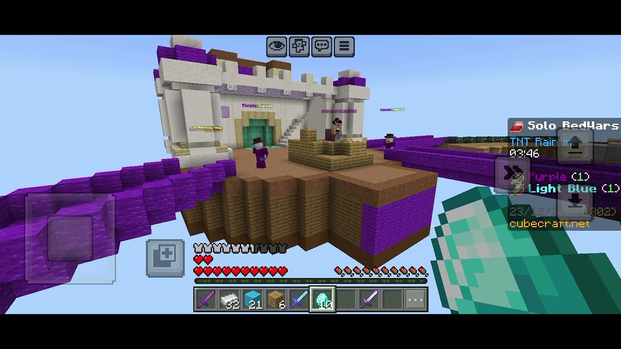 Playing bedwars again 