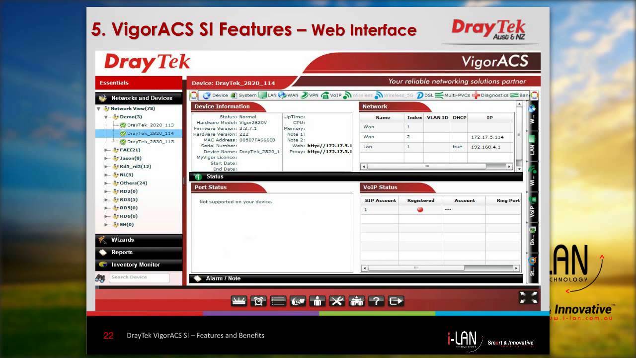 Webinar - DrayTek VigorACS SI - Features and Benefits