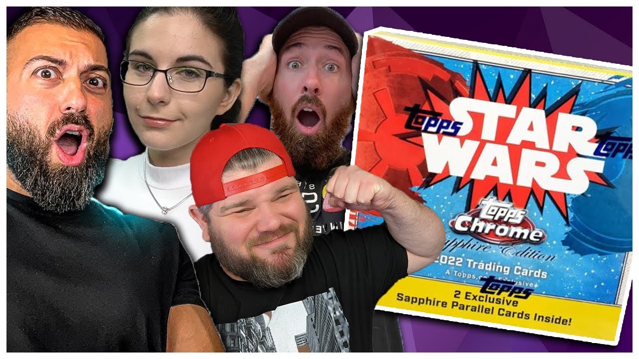 Opening $1000 Box Topps STAR WARS Sapphire W/ @PokeRev @TitanCards @PokemonRadar