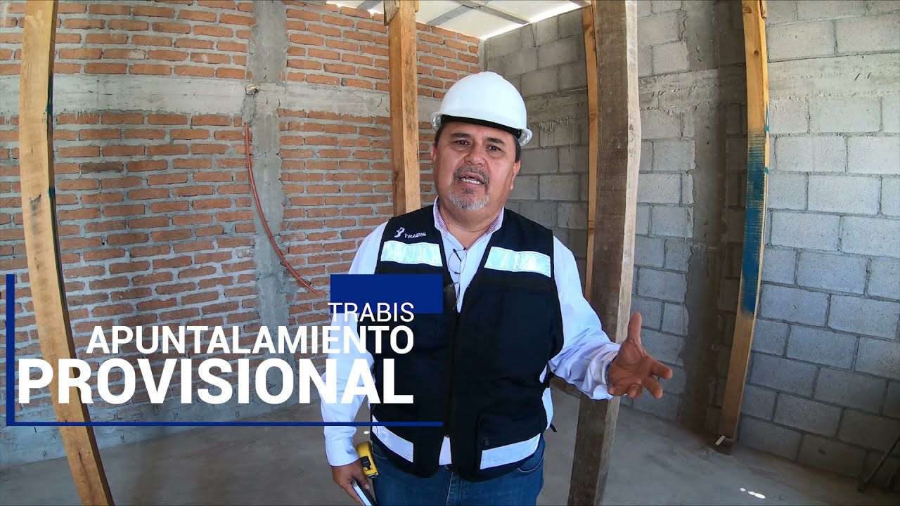 Apuntalamiento de una losa prefabricada