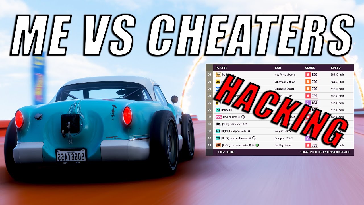 TOP 1000 IN THE WORLD VS SO MANY CHEATERS ON THE NEW HOT WHEELS DLC ON FORZA HORIZON 5