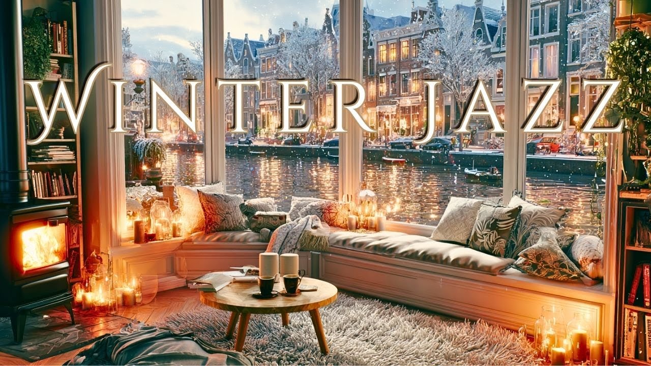 Soft Jazz Piano Music for Quiet Snowy Evenings in a Warm Café