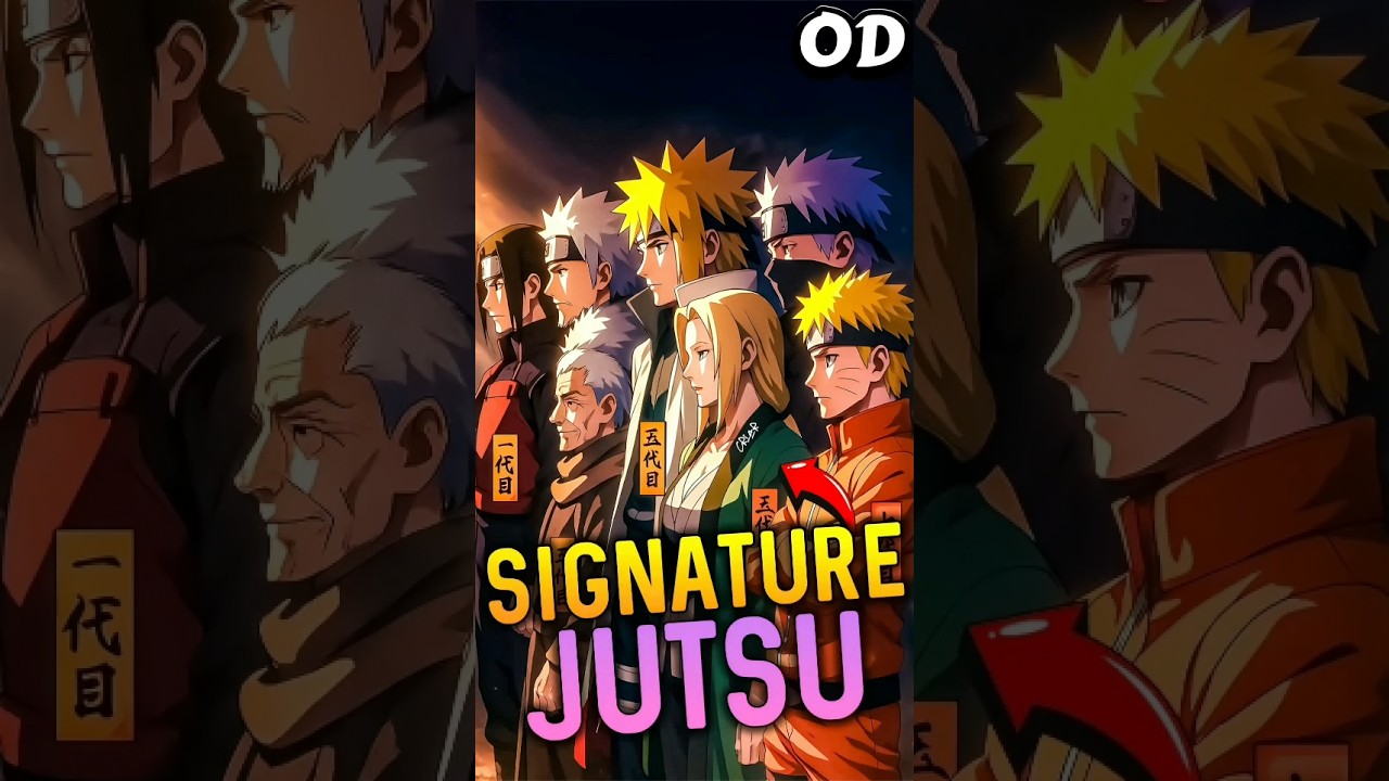 Signature Jutsu of Every Hokage🔥🔥🔥🔥 #anime #naruto #narutoshippuden
