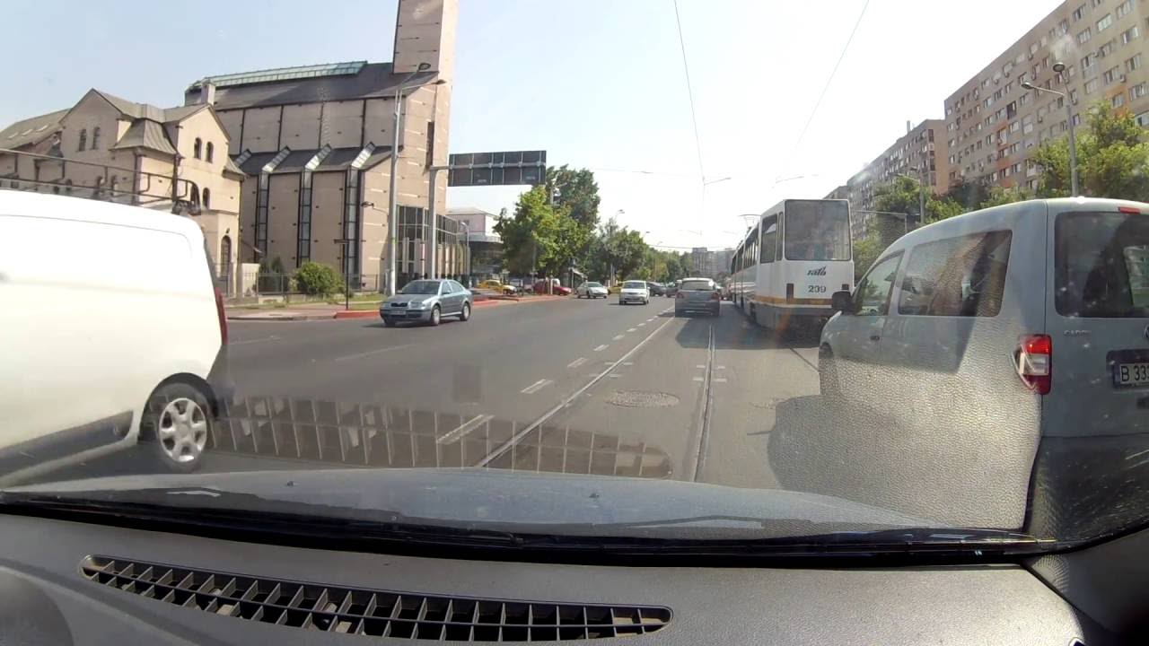 Runcam2 HD 1080p @60fps car day test in Bucharest traffic