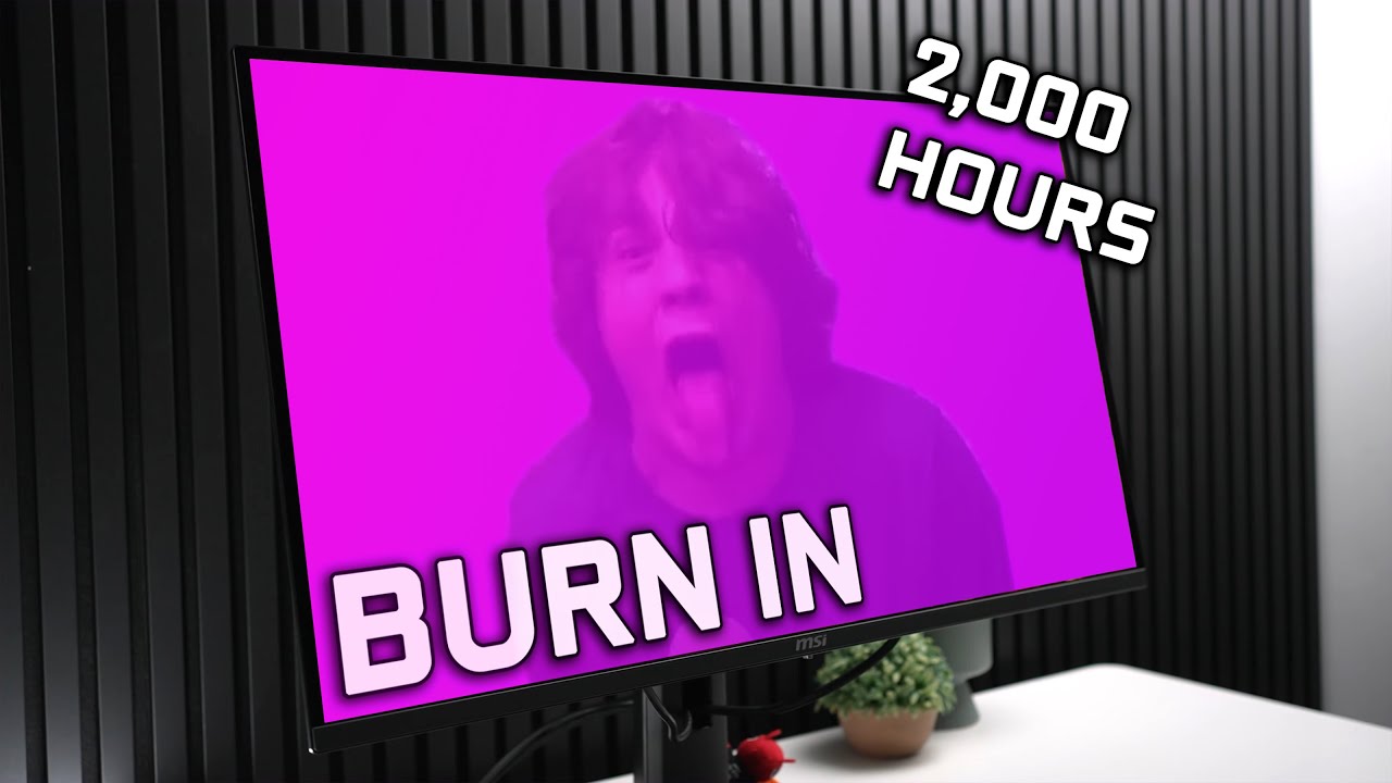 Will My QD OLED Monitor Burn In? - 2,000 Hour Test