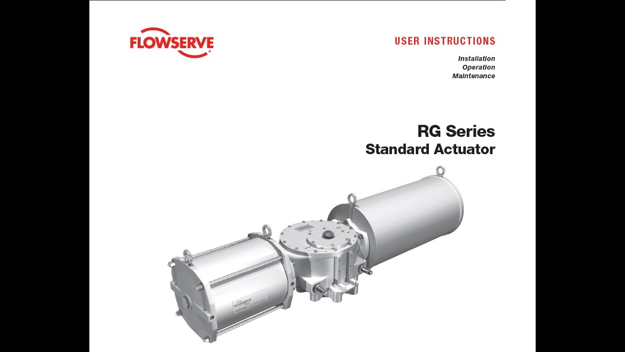 Field Conversion from Fail Open to Fail Close RG Series Actuator Flowserve