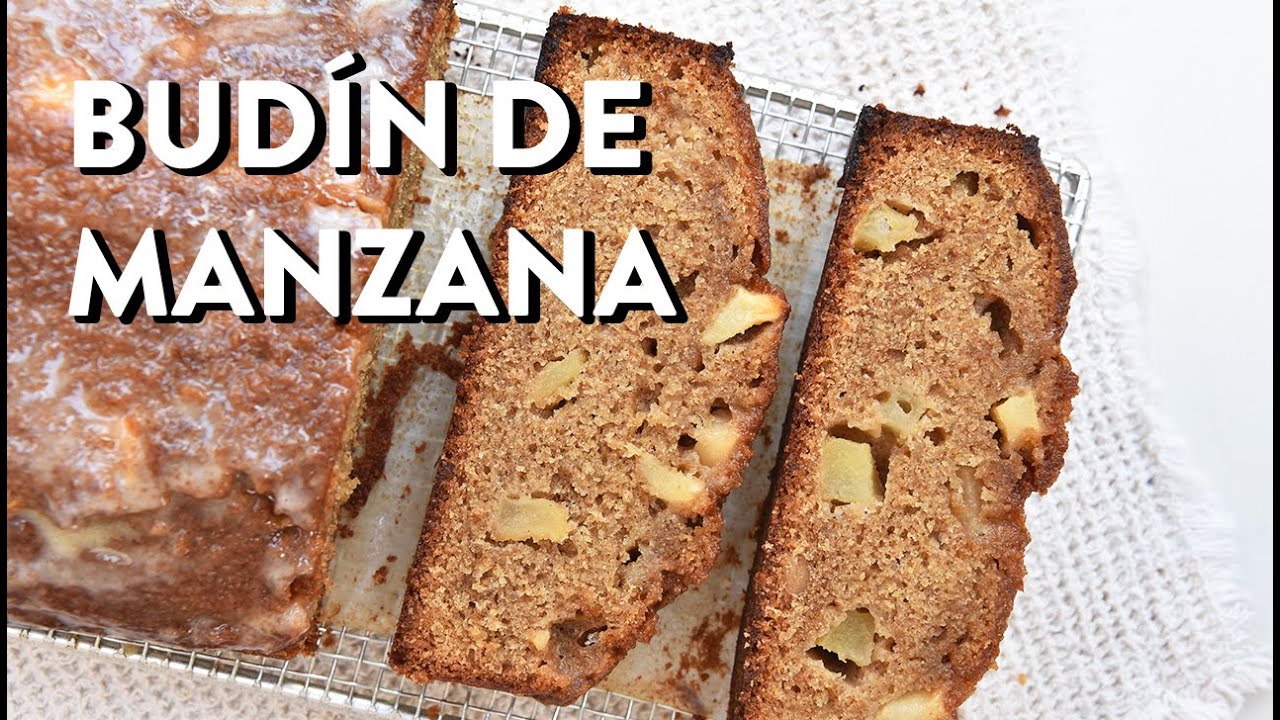 Budín de Manzana  con harina integral muy húmedo con un glaseado diferente e imperdible!