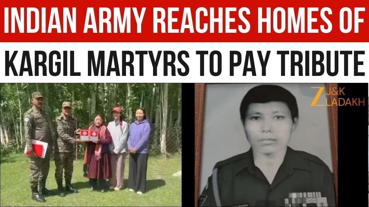 Kargil Martyrs News : Indian Army Reaches Homes of Kargil Martyrs to Pay Tribute | Zee J&K Ladakh