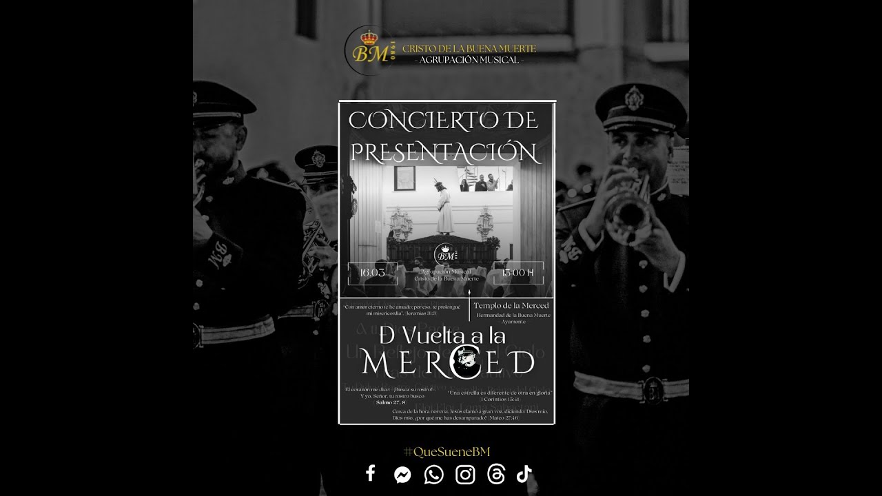 A.M. Cristo de la Buena Muerte concierto homenaje a José Antonio Reyes González 