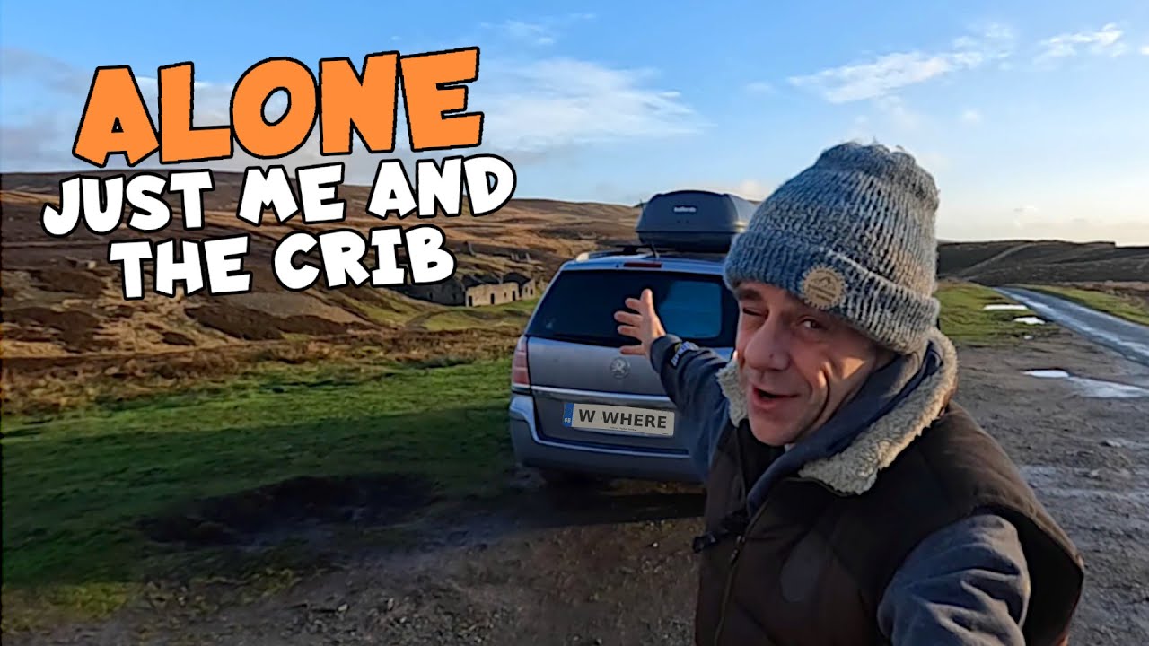 Solo WINTER Car Camping in The moorlands