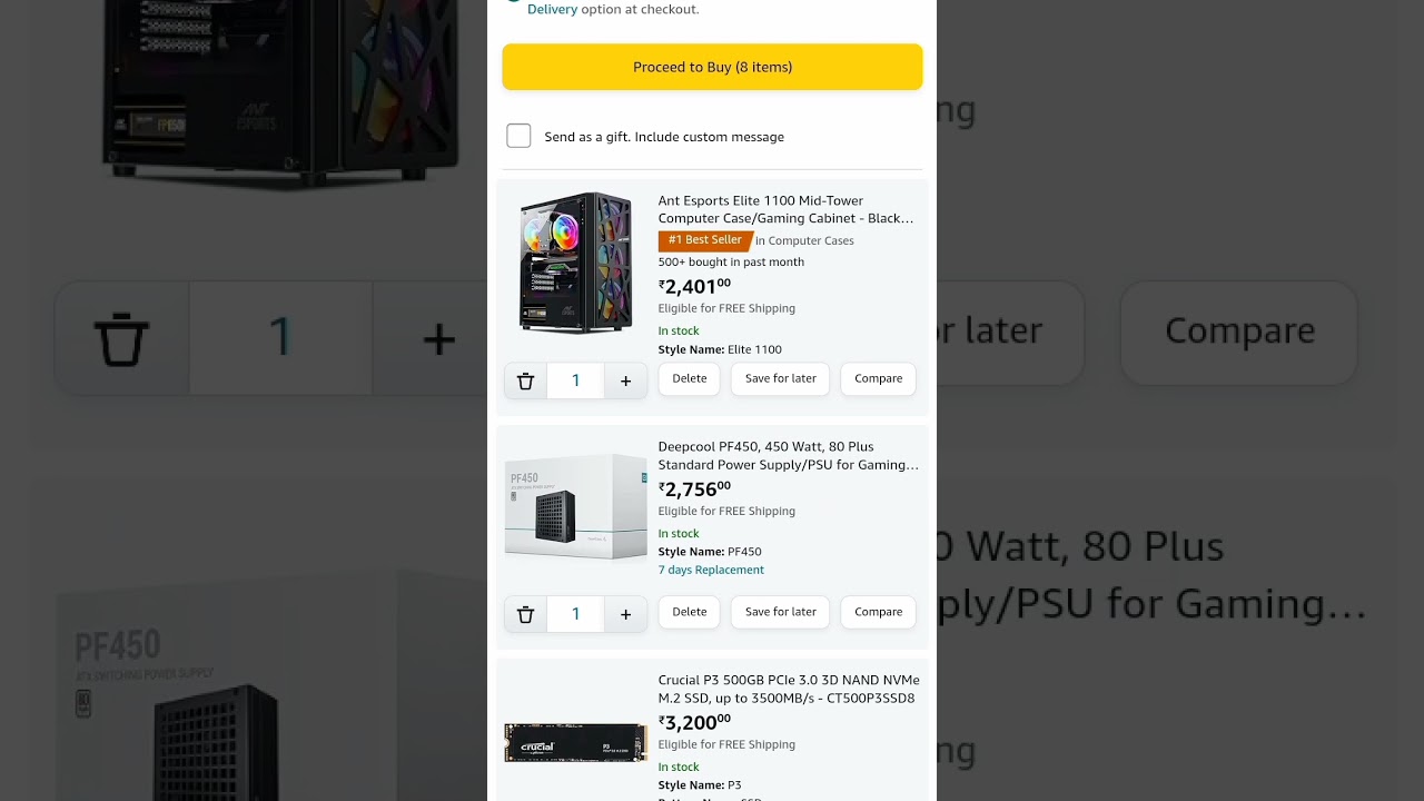 ₹30K GAMING PC BUILD💸 | RYZEN 5 5600G😈 | 2x8=16GB RAM🔥| 500GB SSD💖 | WITH RGB GAMING CABINET🗄️