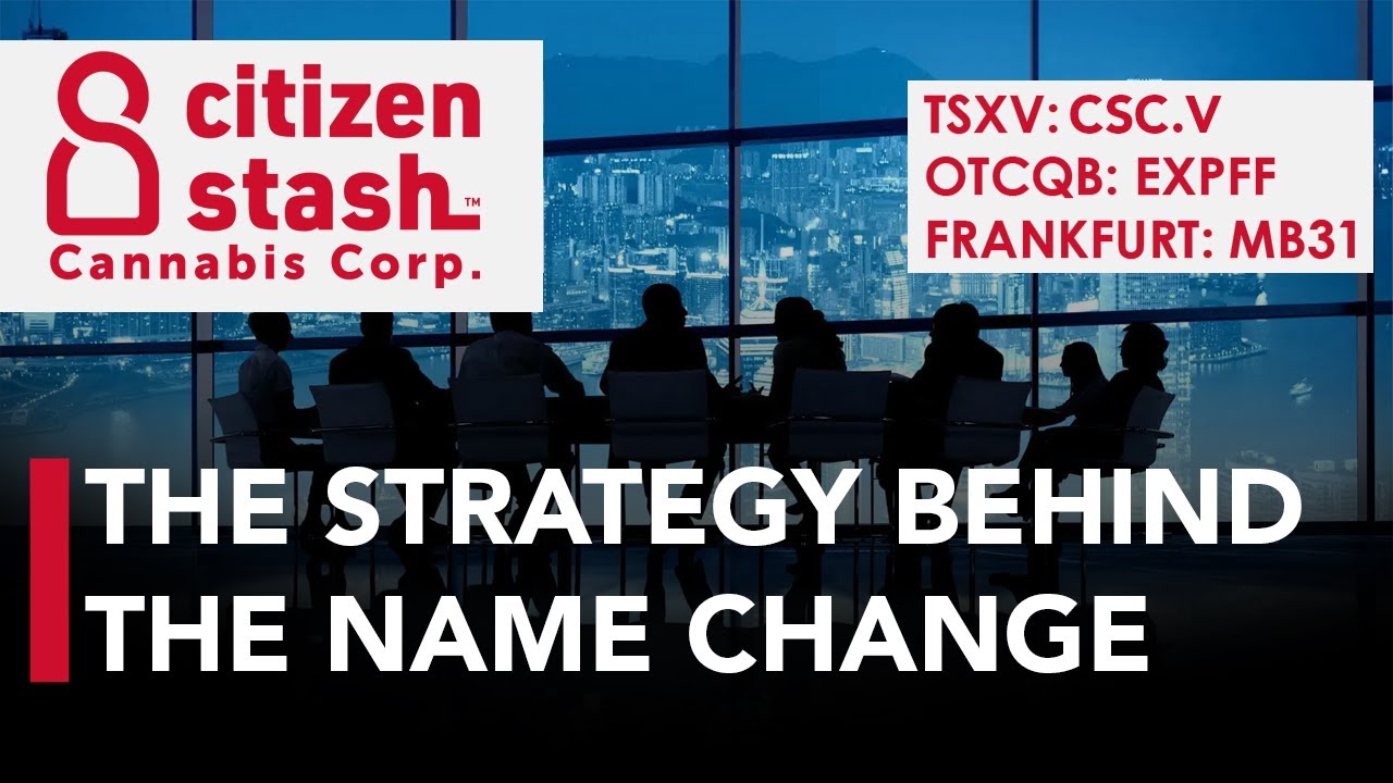 Citizen Stash; Looking at the Strategy Behind the Company's Name Change