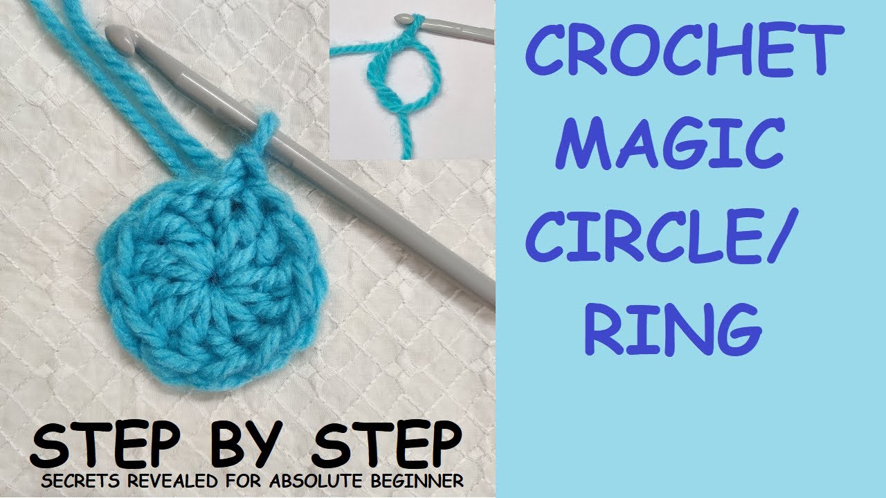 How to CROCHET MAGIC CIRCLE/CROCHET MAGIC RING ABSOLUTE BEGINNER TUTORIAL/EASY STEP BY STEP