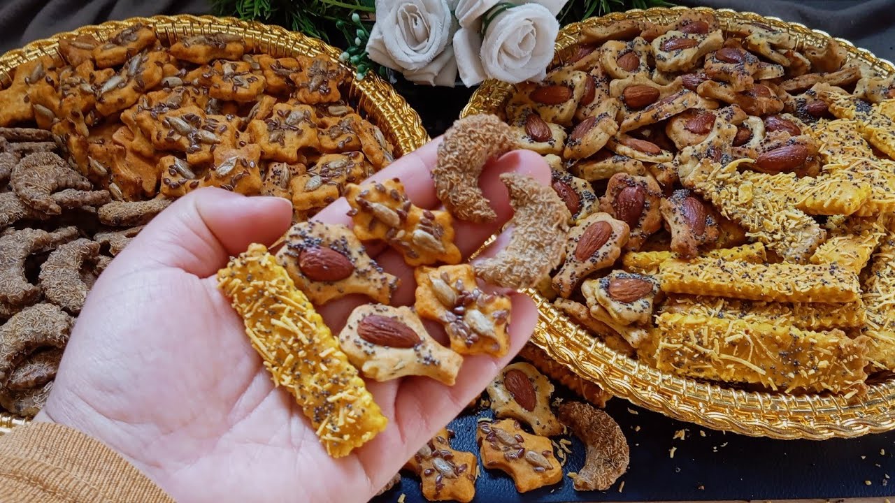 حلويات العيد 2026💫 نوعي بهم مائدة العيد 🥹فقيقصات مالحين بنكهات جديدة ومختلفة مقرمشين ولذاذين بزاف 😋