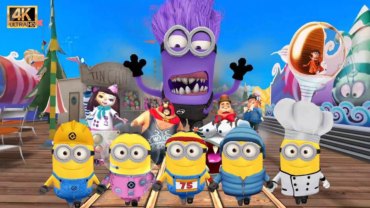Minion rush All Bosses Evil minion gameplay | EP 21 | UHD 4K Fullscreen Gameplay