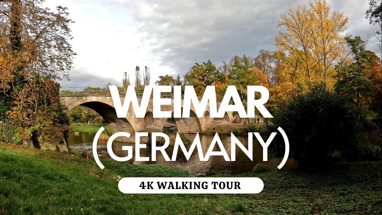 Weimar, Germany 4K Walking Tour 2023 - Captions & Immersive Sound [4K Ultra HD/60fps]
