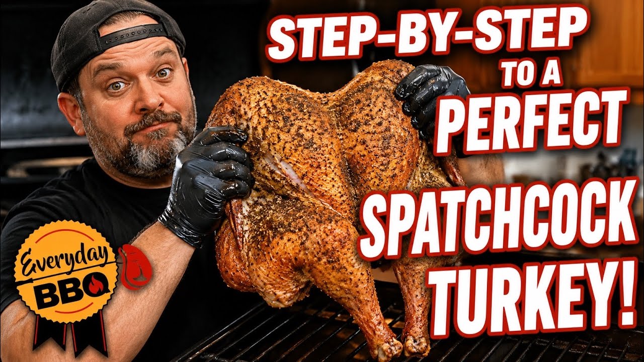 How to make Spatchcock Turkey | FULL WALKTHROUGH JUICY Spatchcock Turkey | Camp Chef Pellet Grill