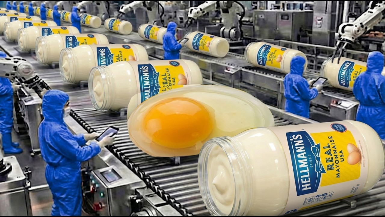 За кулисами фабрики по производству майонеза Hellmann&rsquo;s &ndash; как производится настоящий майонез (пол...