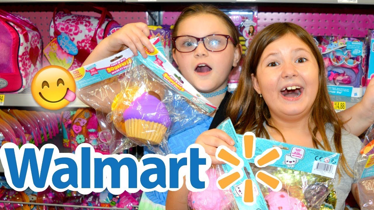 OMG! NEW JUMBO SQUISHIES AT WALMART!  ~ FRIENDS' SQUISHY HUNTING VLOG