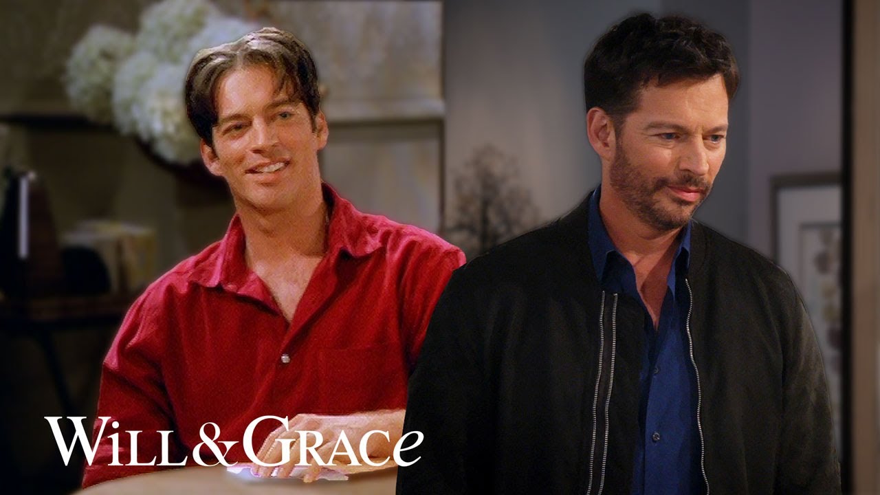 Leo surprising Grace in his First Scene, Last Scene | Will & Grace