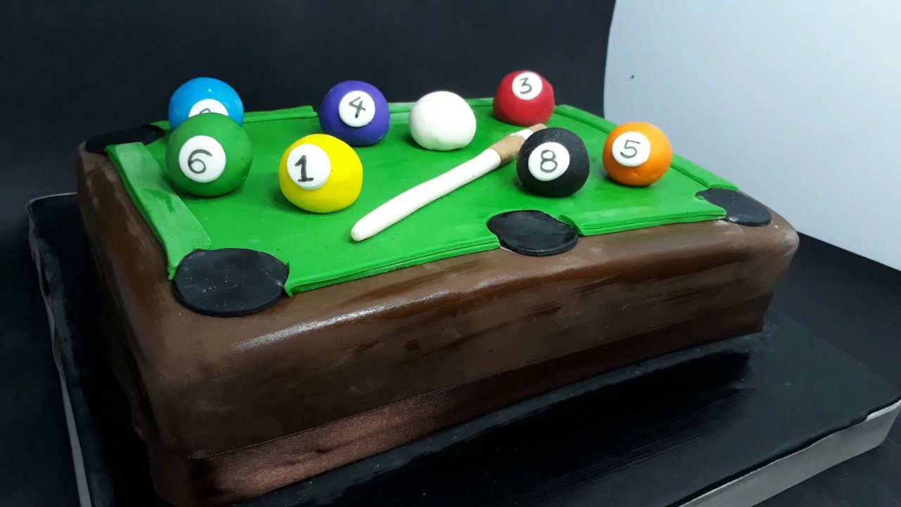 MESA DE BILLAR EN TORTA / Tutoriales de Pastelería