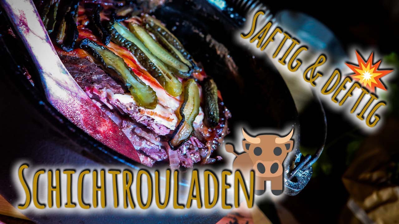 🥓 Rouladen mal anders: Super zarte 🥩 SCHICHTROULADEN aus dem Dutch Oven 🥘