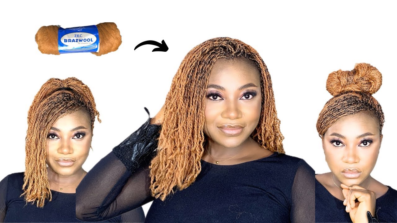 WOW😱 This Micro Twist Hair with Brazilian Wool is The Bomb💥💥💥 #microtwist
