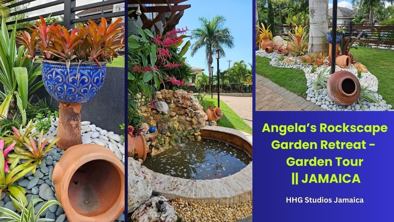 Angela's Rockscape Garden Retreat - Garden Tour || JAMAICA