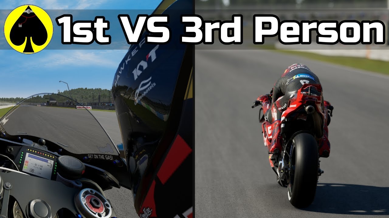 MotoGP 24 - 1st VS 3rd Person Perspective