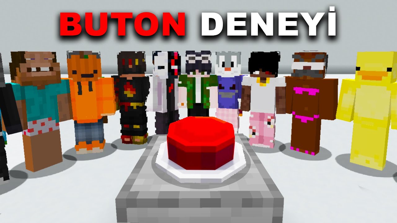 Minecraft KIRMIZI Butona Sakın Dokunma..