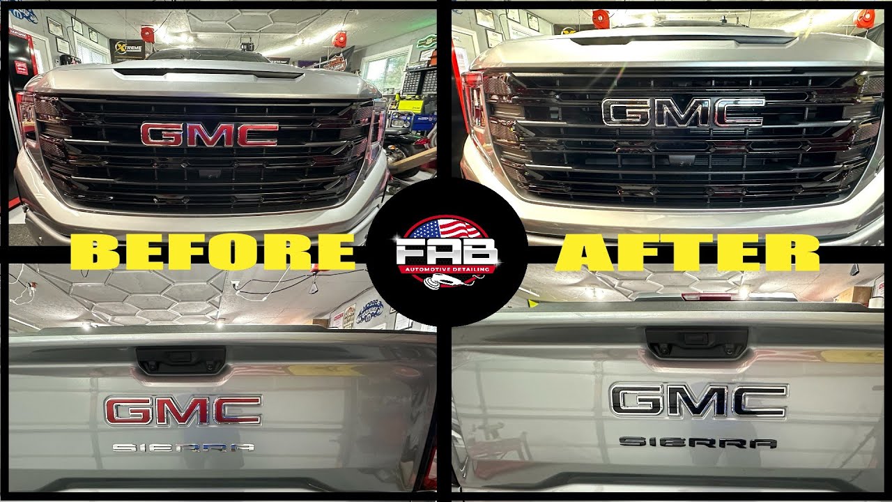 2024 GMC Sierra Badge Removal and Replace with New Black Badges. Looks So Good!