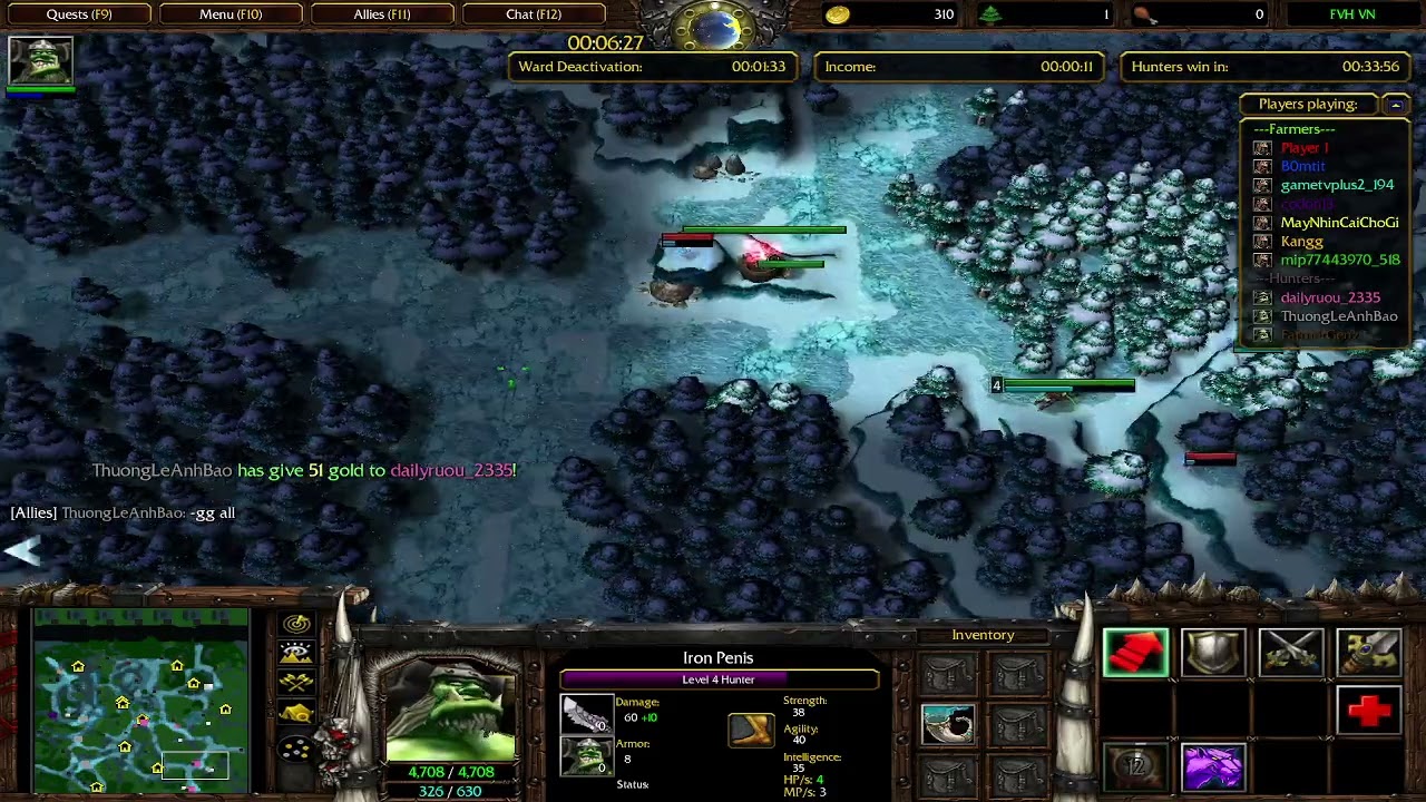 warcraft 3 - Farmer Vs Hunter #7