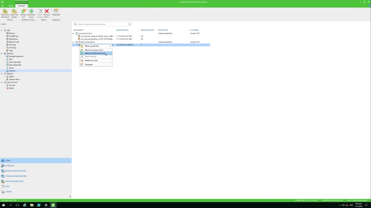 Veeam Availability for AWS - External Repository