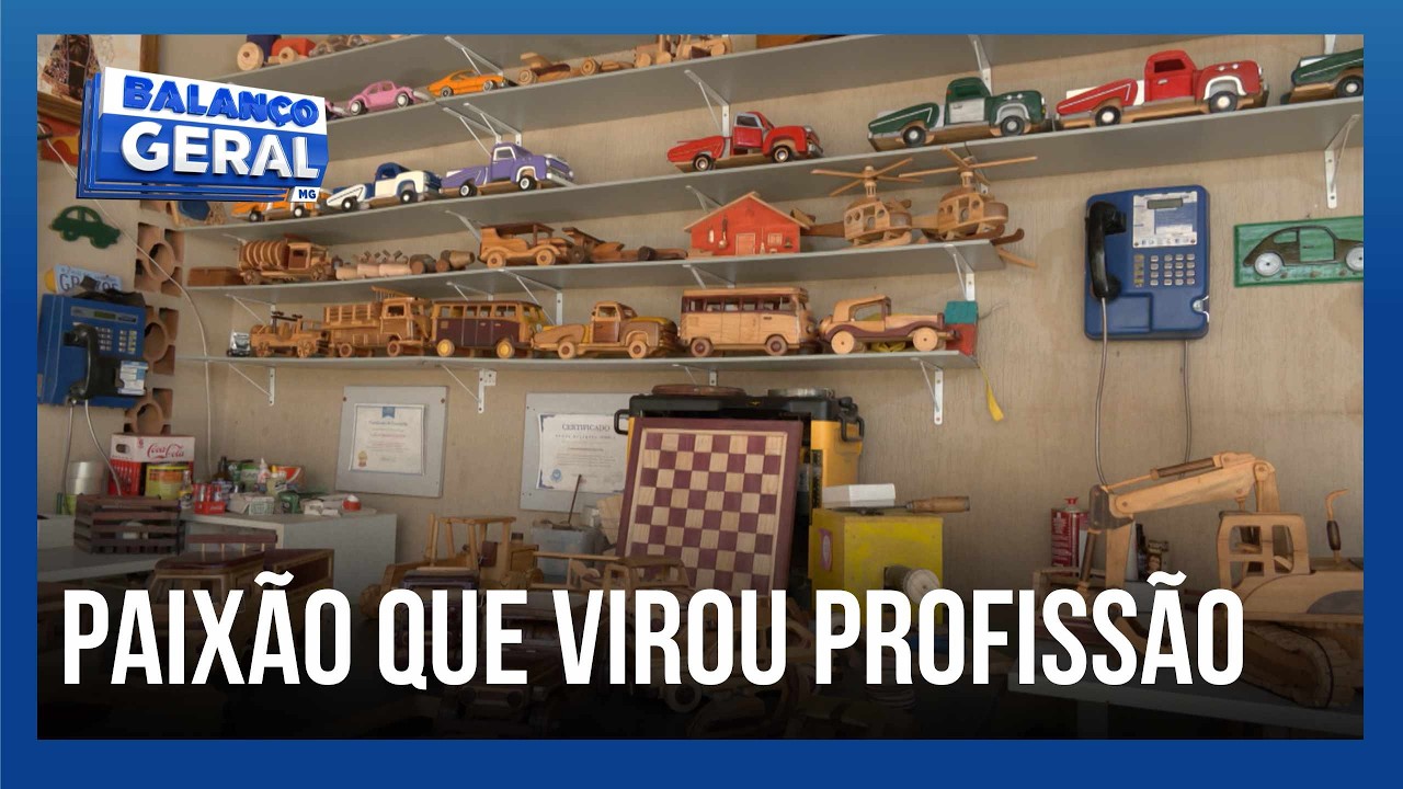 Um pedido do filho mudou a vida desse artesão em Uberlândia
