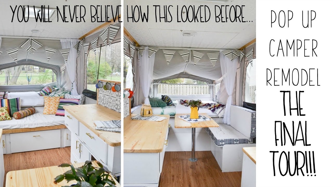 Remodeled Pop Up Camper Final Tour