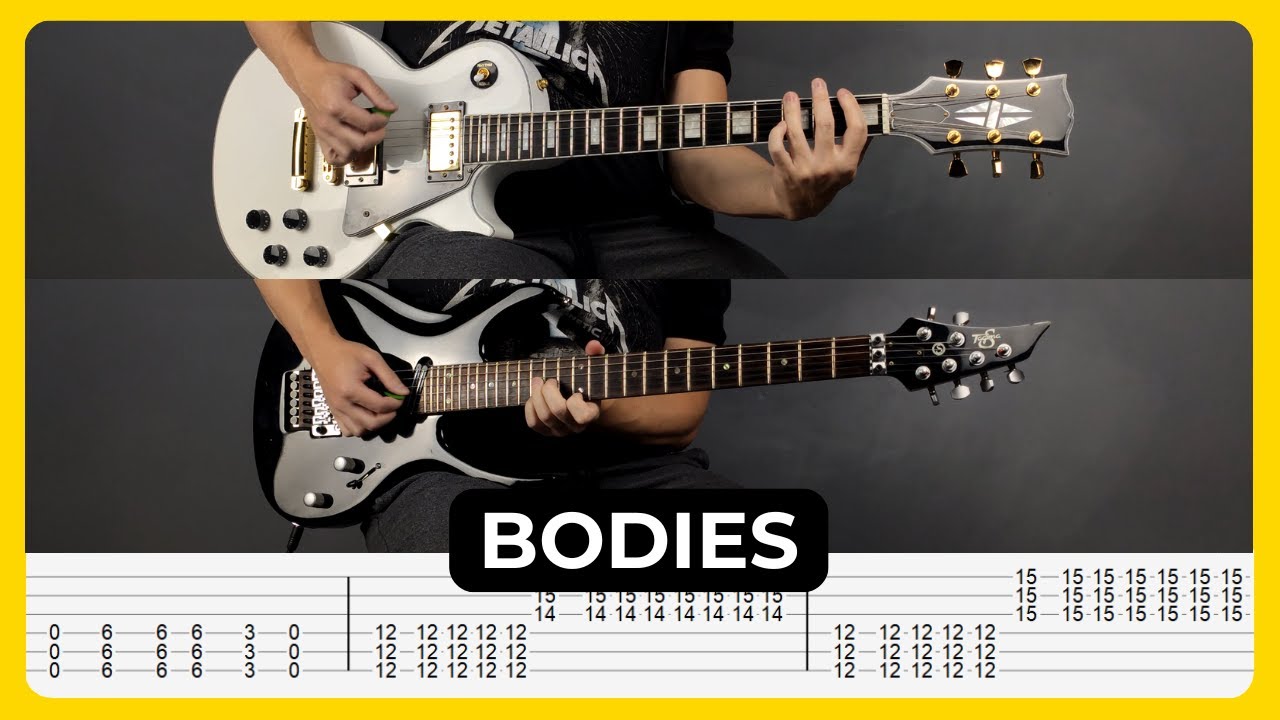 Bodies - Drowning Pool | Tabs | Guitar Lesson | Cover | Tutorial | All Guitar Parts