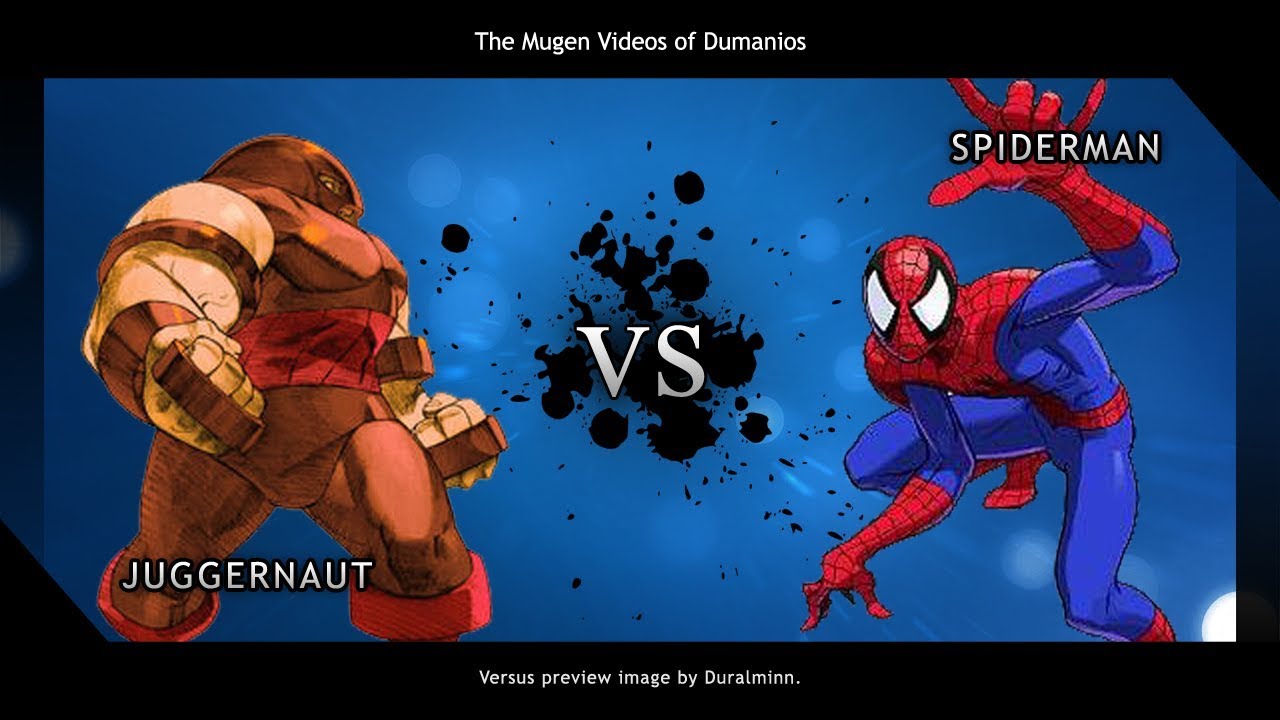 MUGEN: Juggernaut (me) vs. Ax's Spiderman