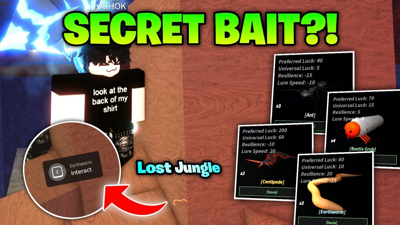 How to Get Secret NEW Bait in Fisch Lost Jungle