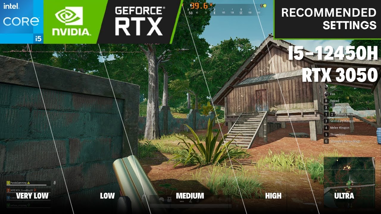 ACER ESPIRE 7 PRO : I5 12th Gen 12450H + RTX 3050 6GB | PUBG ALL SETTINGS AND RECOMMENDED SETTINGS