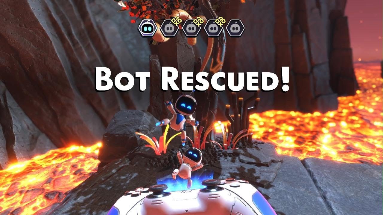 Astro Bot - furnace fever - full walkthrough (all bots and puzzle pieces)