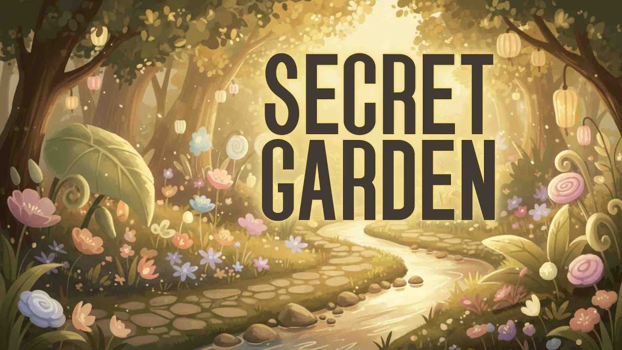 Secret Garden Instrumental 🌿 3 Hours of Peaceful Music & Gentle Animation for Rest, Prayer, Study