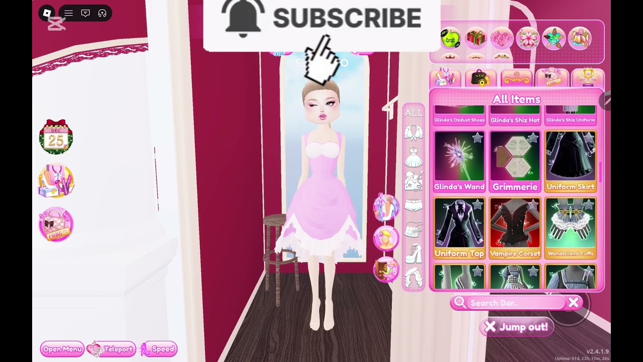 Playing dress to impress 😜😜🥳🤩