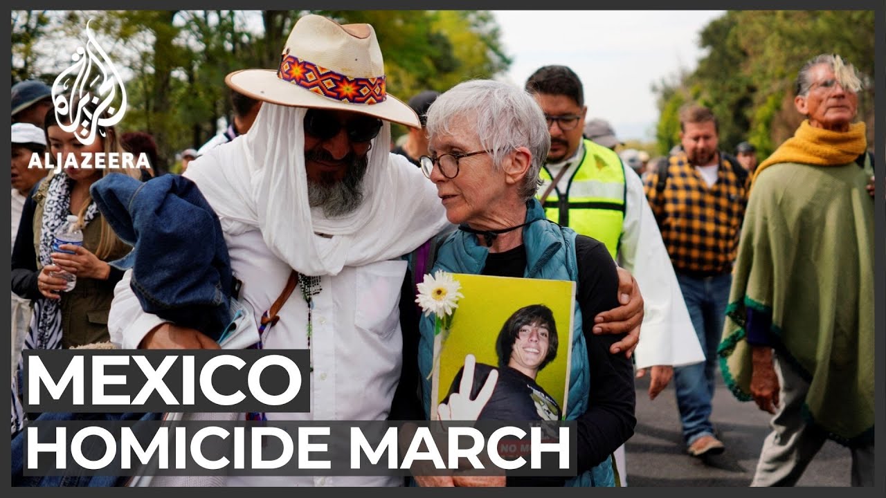 Mexico homicide march: Relatives of deceased protest high murder rate