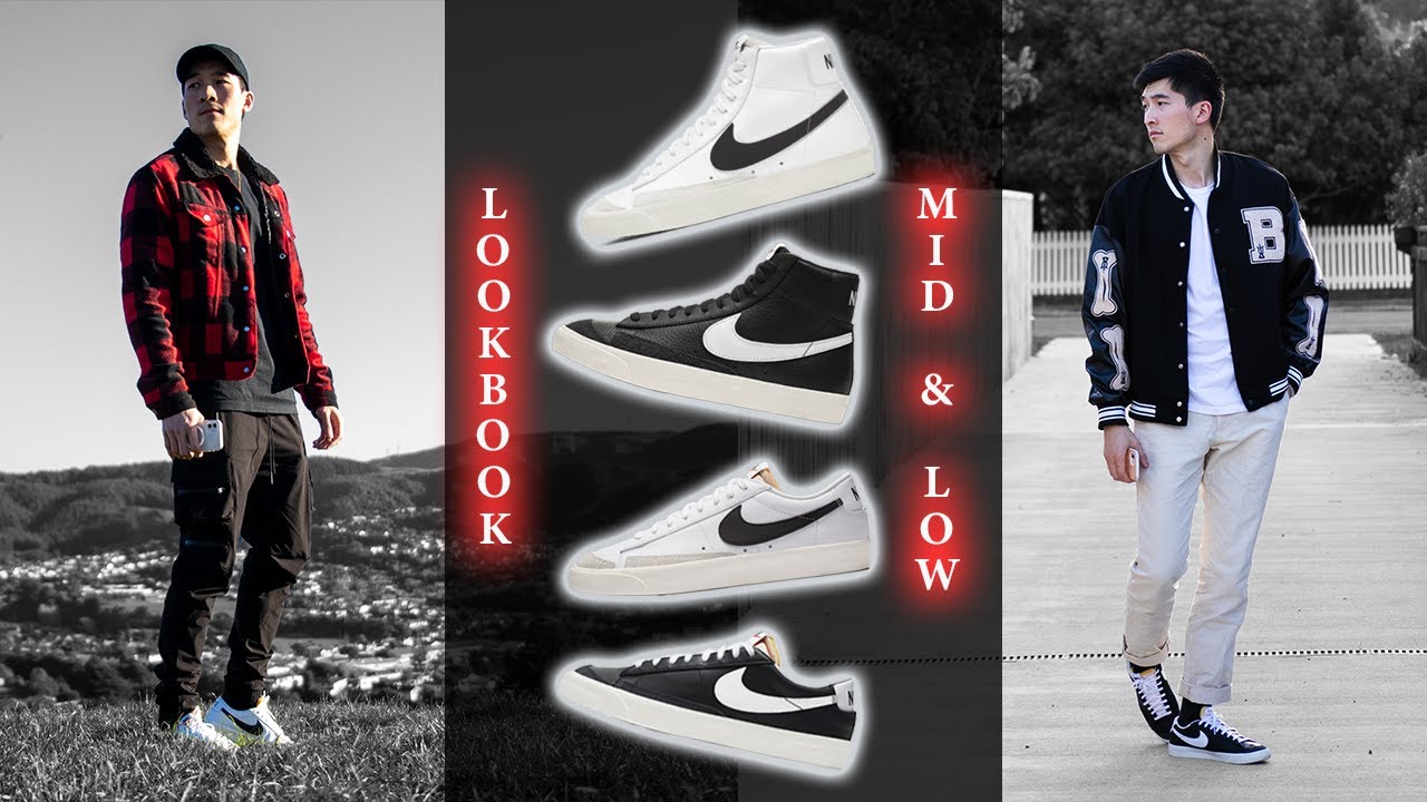 How to style - Nike Blazer Mid & Low Vintage 77 (9 Outfit Ideas Lookbook)