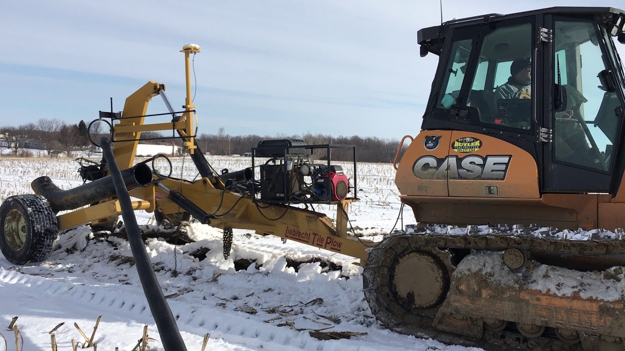 Liebrecht Tile Plow & Case IH XCN 2050 Demo