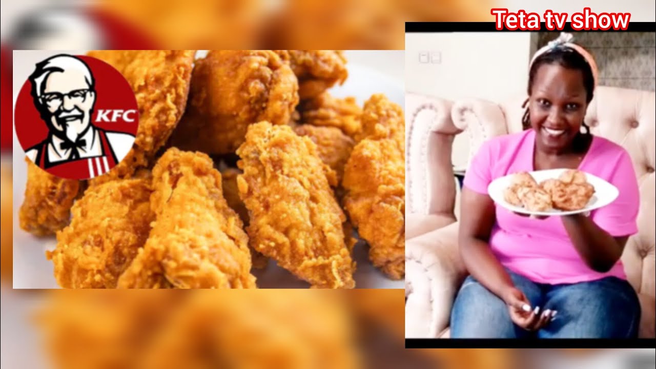 Mu Gikoni KFC chicken/Teta atweretse uburyo wateka inkoko ya KFC wibereye murugo ikakuryohera cyane