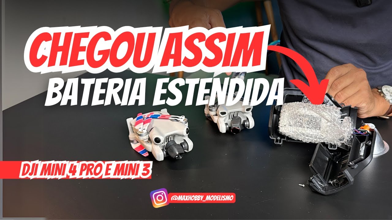 Comprei Bateria de 5200mAh e Recebi uma Lanterna | DJI Mini 3 e 4 Pro