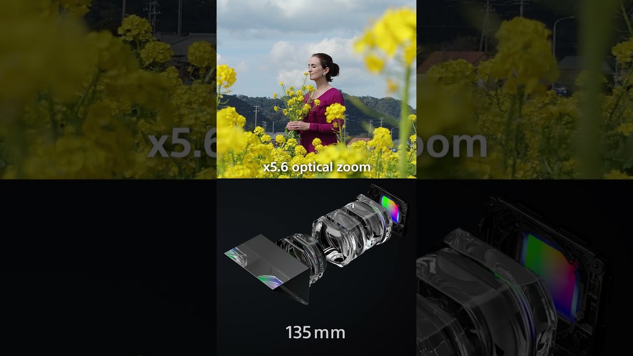 85-170mm MAX x7.1 optical zoom with #Xperia1VI #Shorts