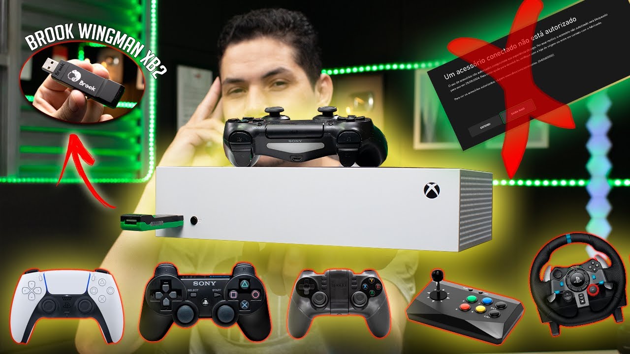 CONTROLES e ACESSÓRIOS NÃO AUTORIZADO NO SEU XBOX (QUALQUER CONTROLE) WINGMAN XB2 ainda VALE A PENA?