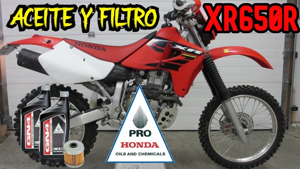 CAMBIO DE ACEITE  a XR650R / COMO  cambiar el ACEITE  a tu MOTO / COMO cambiar aceite  A HONDA XR